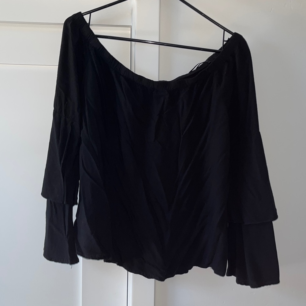 Black quarter sleeved shirt